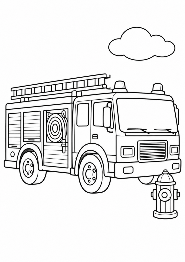 Feuerwehrauto mit Leiter