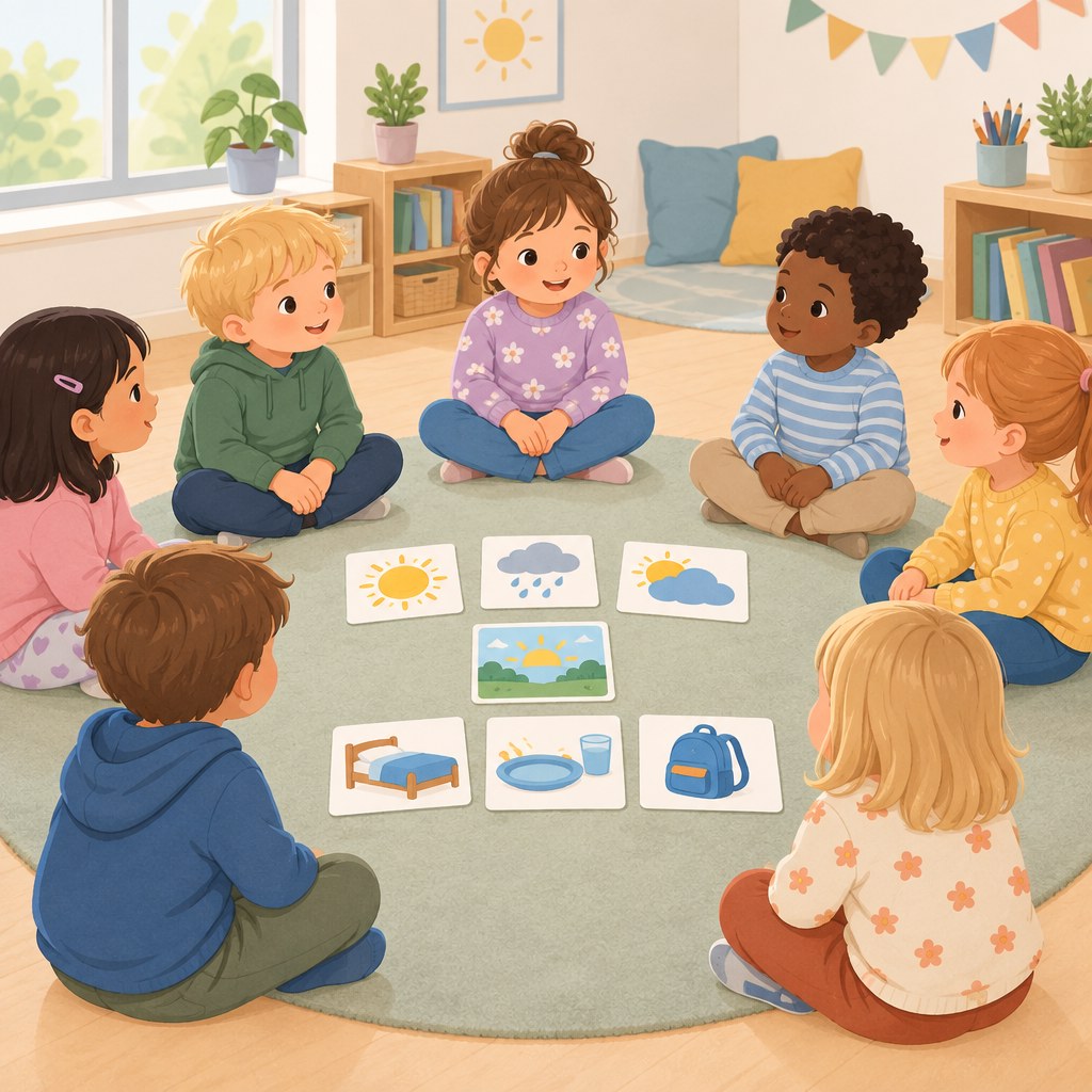 Morgenkreis-Bildkarten für Kita und Kindergarten